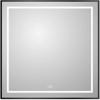 Зеркало (80х80) BelBagno Kraft SPC-KRAFT-800-800-LED-TCH-WARM-NERO с подсветкой