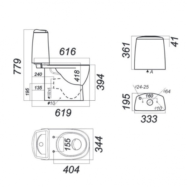 Унитаз-компакт Sanita Luxe Best BSTSLCC01020522