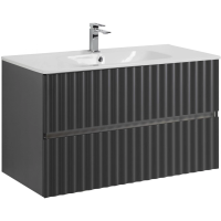 База под раковину Art&Max Еlegant AM-ELEGANT-1000-2C-SO-GM-LED Серый матовый