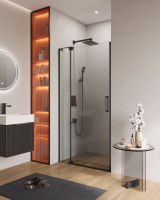 Душевая дверь (100х195) CEZARES SLIDER SLIDER-B-1-100/110-C-NERO