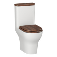 Унитаз-компакт безободковыйOpadiris Палермо OS24724N  сиденье светлый орех, крышка бачка светлый орех