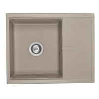 Кухонная мойка Aquaton Делия 65 1A718632DE250 серый шелк