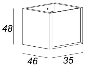 Шкаф подвесной Cezares Bellagio 54864 Rovere tabacco