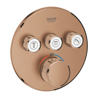 Термостат для встраиваемого монтажа на 3 выхода Grohe Grohtherm SmartControl 29121 DL0 (29121DL0) теплый закат матовый Термостат для встраиваемого монтажа на 3 выхода Grohe Grohtherm SmartControl 29121 DL0 (29121DL0) теплый закат матовый