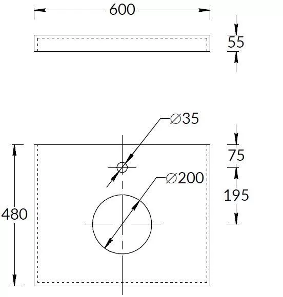 Столешница под раковину 60 Kerama Marazzi Canaletto Риальто CN60.DD507020R коричневый