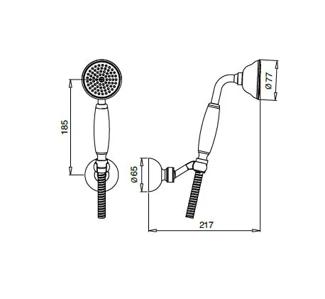 Душевой набор Cezares Royal Palace CZR-KD-02-Bi