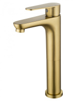 Смеситель для раковины высокий WONZON & WOGHAND ALFA, брашированное золото WW-A40232-BG