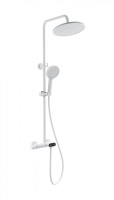 Душевая система с термостатом WONZON & WOGHAND MUSE Corno, белый матовый WW-B2091-A-MW