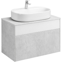 Тумба с раковиной Aquaton Марбл 80 слэйт 1A2762K3MH4C0