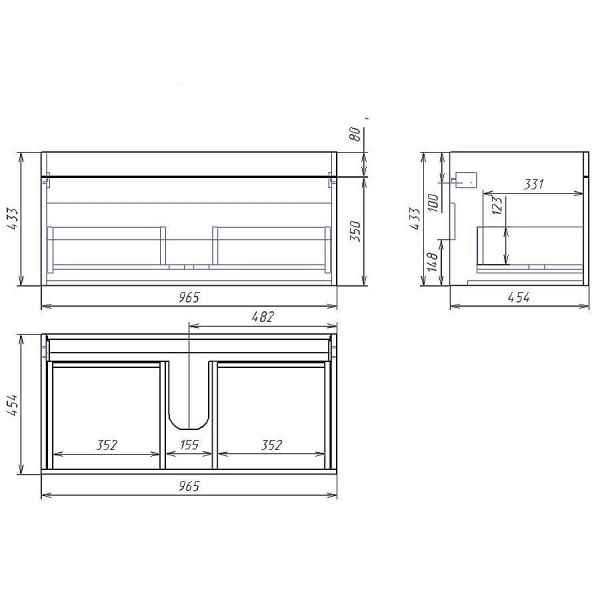 Тумба под умывальник Alvaro Banos Alma 8405.0300