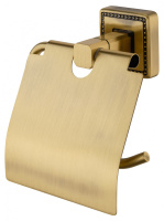 Держатель для туалетной бумаги с крышкой WONZON & WOGHAND ROMA, бронза WW-7226