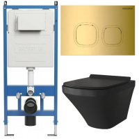 Комплект унитаза с инсталляцией Grossman Cosmo 97.4440BMS.02.300 с клавишей смыва