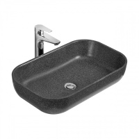 Раковина Aquaton Лола 1A73313KLK210, 60 см, литьевой мрамор, графит