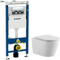 Унитаз Aquatek Вега AQ1905-00 с инсталляцией Geberit 458.123.21.1