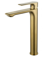 Смеситель для раковины высокий WONZON & WOGHAND BRILLIANT, брашированное золото WW-88019079-BG