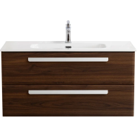 Тумба под раковину Cezares ECO-CER-N-1000-2C-SO-NCS-P Орех шоколад Софт без ручек