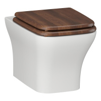 Унитаз подвесной безободковый Opadiris Кантара OS74712N сиденье светлый орех