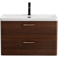 Тумба под раковину BelBagno Due DUE-800-2C-SO-NOCE-P без ручек, Noce