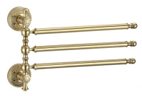 Держатель для полотенец поворотный 3-ой Savol 58b S-005803B