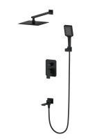 Душевая система встраиваемая WONZON & WOGHAND DIAMOND, черный матовый WW-88939011-MB