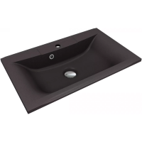 Раковина из искуственного мрамора (75x45) Art&Max AM-LAV-750-MR-FP-Nero
