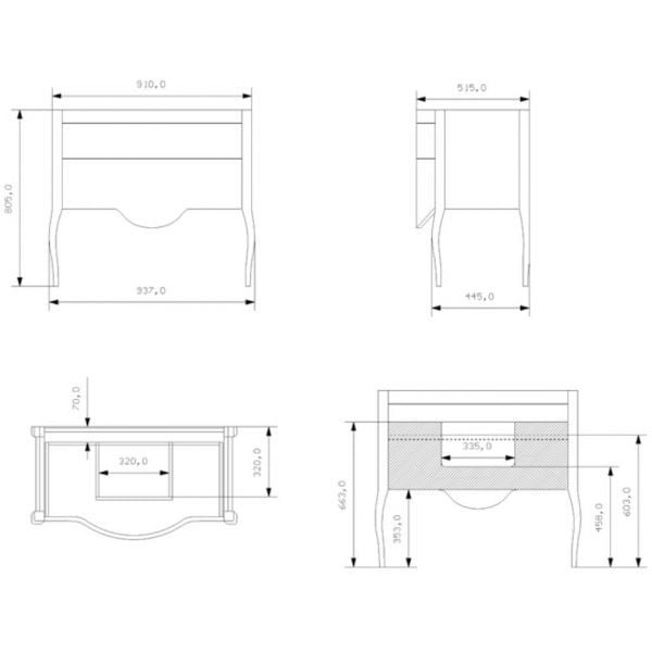 Тумба под раковину Eban Sonia FBSSN090-B bi decape*2/4