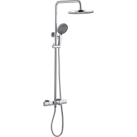 Душевая стойка ABBER Thermostat AF8516L с термостатом и изливом, хром