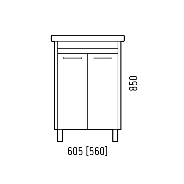 Тумба напольная Corozo Лорена 60 SD-00000927