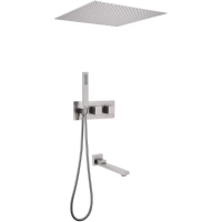 Душевой комплект ABBER Daheim AF8254SP скрытого монтажа с изливом, термостат, сатин