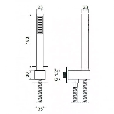 Душевой набор Cezares CZR-L-DEFA-01 Душевой набор Cezares CZR-L-DEFA-01