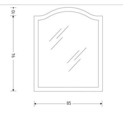 Зеркало для ванной Eban Sagomata FCRSG085-B bi decape