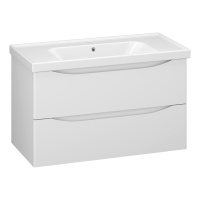 Тумба под раковину Opadiris Элеганс 90  00-00006896 белый матовый (без раковины)