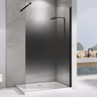 Душевая перегородка (120х200) ABBER Immer Offen AG69123BS черный