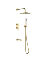 Душевой комплект с изливом Gid Edessa L070-GB-VD3 золото матовый
