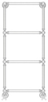 Полотенцесушитель Водяной Сунержа Ренессанс 1304 (96х40) Сатин 071-0280-9640