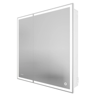 Зеркало-шкаф (80х80) Grossman Меркадо 208010 с LED подсветкой правая