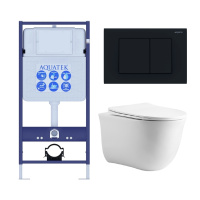 Комплект унитаза с инсталляцией SET AQUATEK КЛАССИК cm-012 4в1