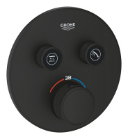 Термостат для ванны Grohe Grohtherm SmartControl 29507KF0 (черный матовый)