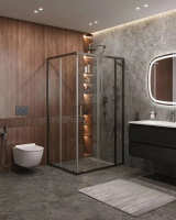 Душевой уголок (120х100) CEZARES MOLVENO MOLVENO-AH-21-100+20-C-GM-IV