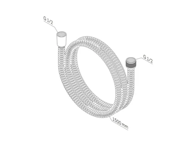 Душевой шланг AM.PM F0415C00 хром