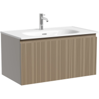 Тумба без раковины подвесная Sancos Code CD80GB серо-бежевый матовый