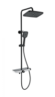 Душевая система с термостатом WONZON & WOGHAND ThermoKlick, черный матовый WW-B3098-A-MB