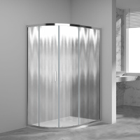 Душевой уголок Vincea  Garda VSJ-1G129CH (120х90)  хром, стекло шиншилла