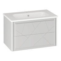 Тумба под раковину Opadiris Луиджи 80   00-00006179 белый матовый (без раковины)