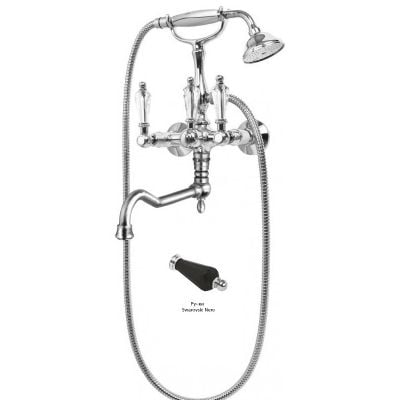 Смеситель для ванны с ручным душем Cezares Diamond DIAMOND-VDF-01-Sw-N