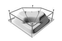 Каркас для ванны сварной Vayer Bryza Гл000007084, 140x140