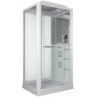 Душевая кабина (90х110) Grossman  GR123(R) распашная, белый, прозрачный
