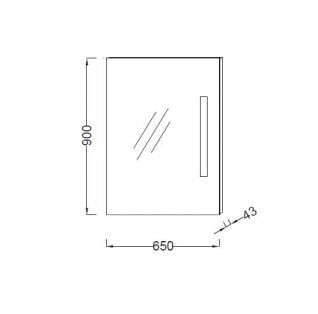 Зеркало Jacob Delafon Pacific с подсветкой, с ИК-датчиком EB1097-NF