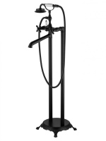 Смеситель для ванны напольного монтажа WONZON & WOGHAND RETRO, черный матовый WW-88649020-MB