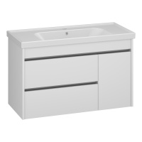 Тумба под раковину Opadiris Фреш 100  00-00007083 белый/белый (без раковины)